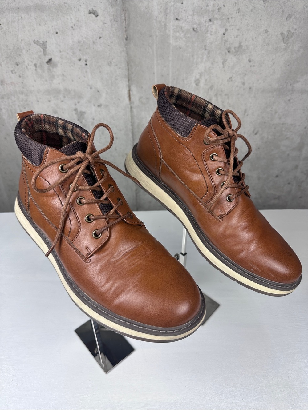 Restoration Mens Nolan Chukka Boot Cognac Size 10